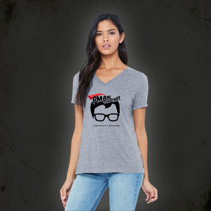 Pman the Chef women's tshirt in heather gray
